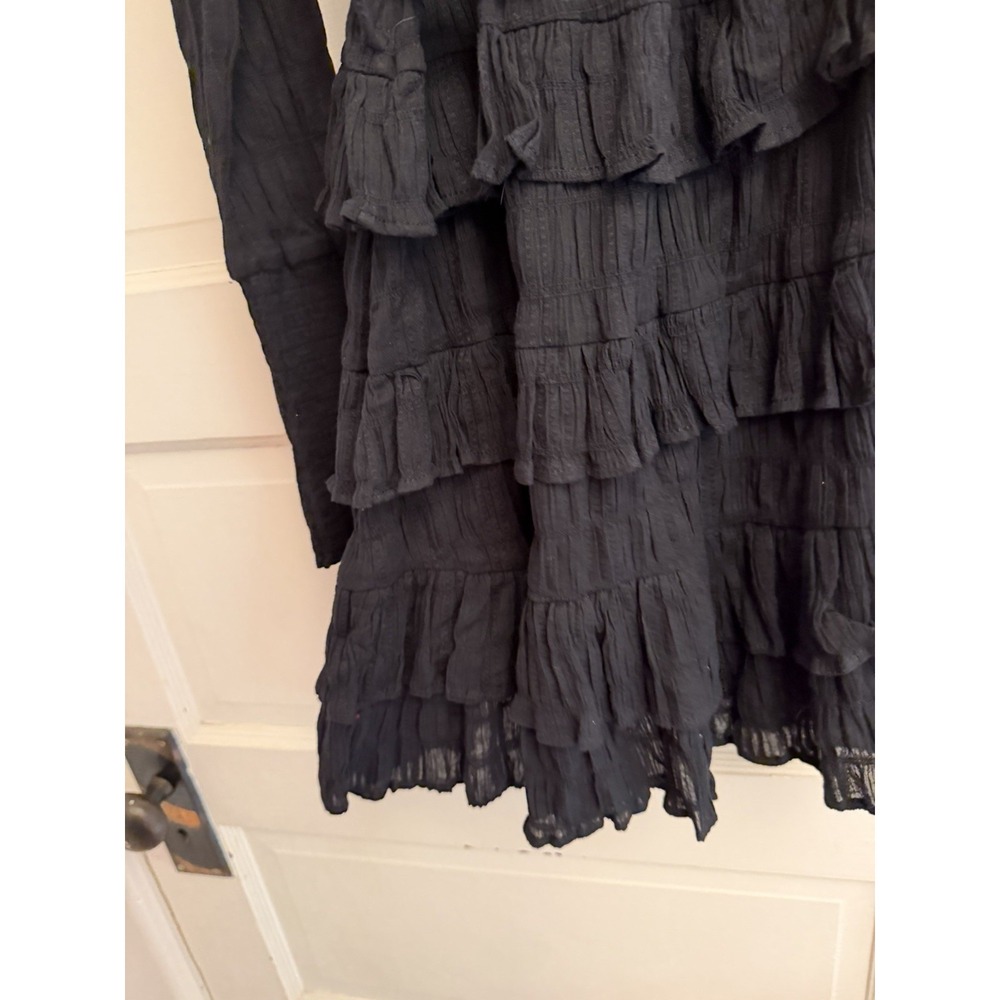 Hello Molly Women's Black Dance The Night Away Dress One Shoulder Mini Sz 2 New - Picture 5 of 5